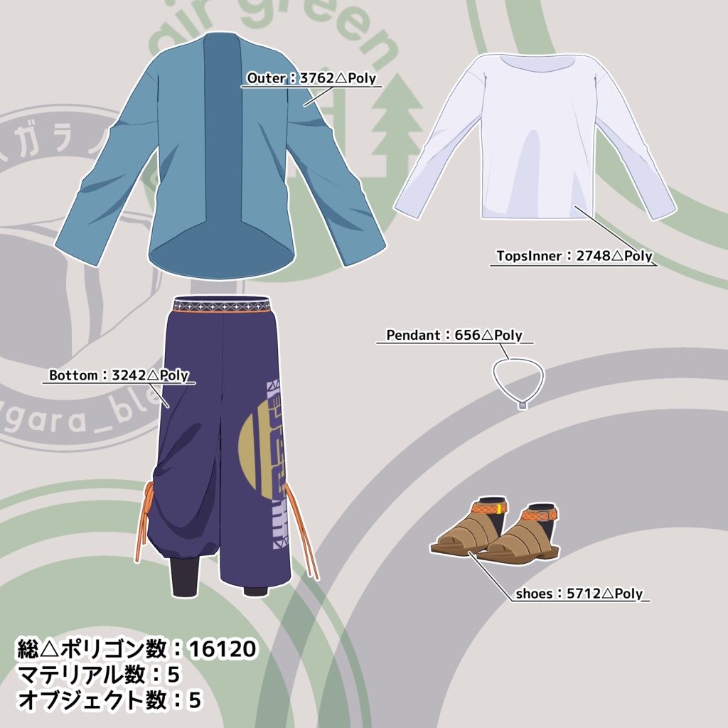 バメッサ対応 民族風衣装『ルンナ』