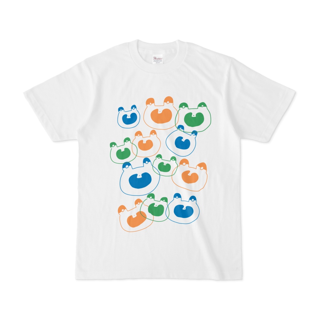 カラフルたぬきTシャツ