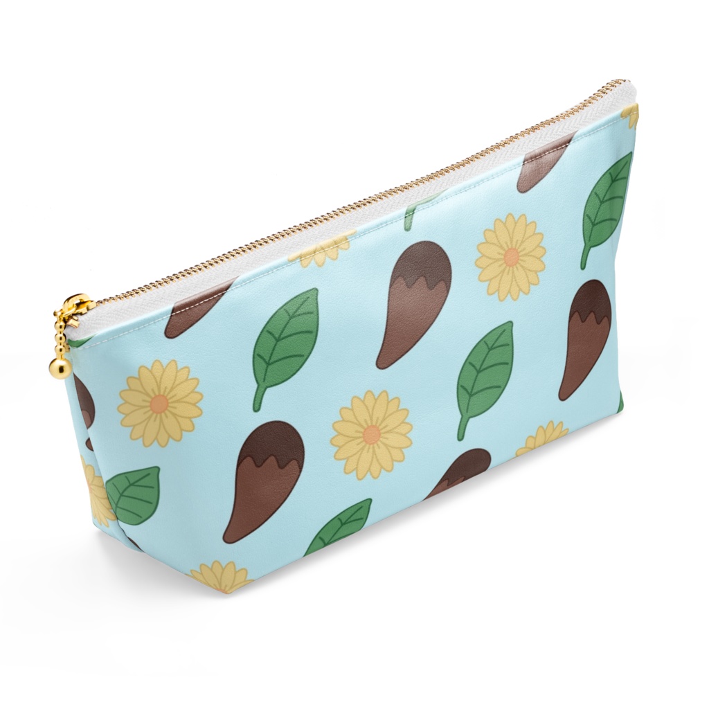 信楽柄ポーチver水色