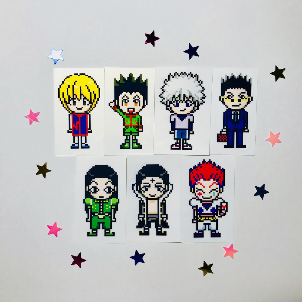 ドットキャラシールセット