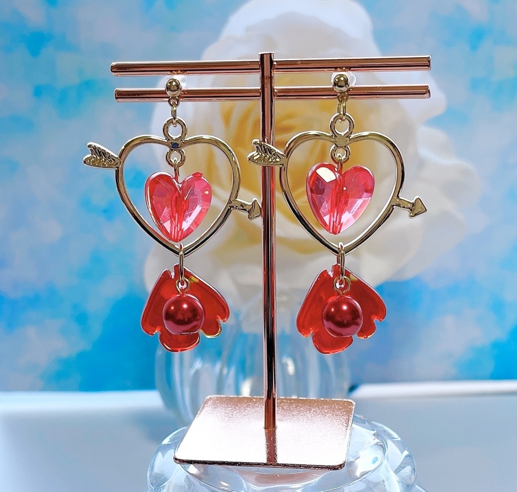 原神・アンバーイメージスタッドピアス