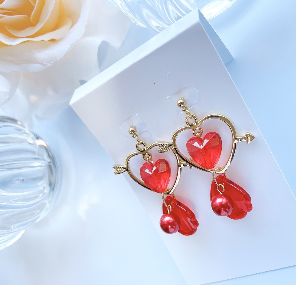 原神・アンバーイメージスタッドピアス