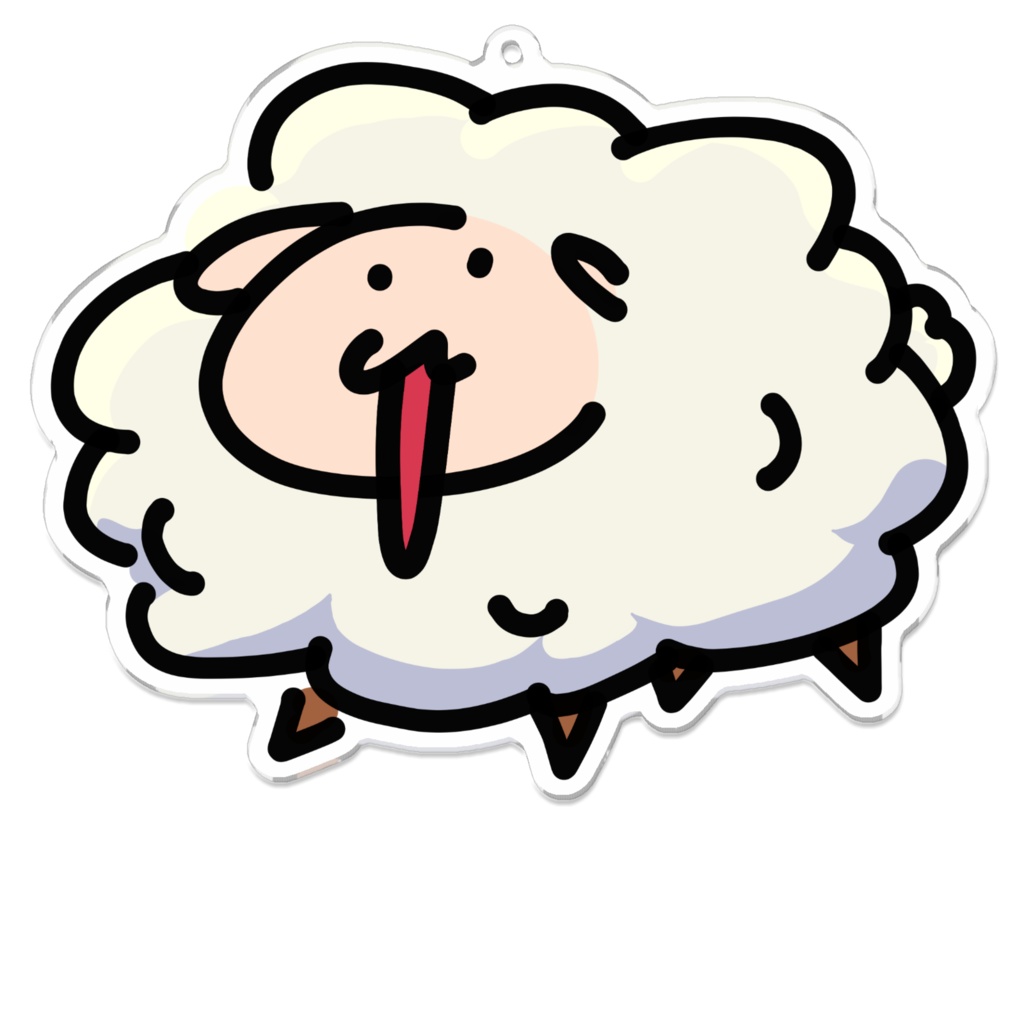 ひつじ1 - アクリルキーホルダー