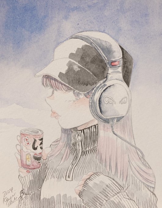 ドローイング/缶入りしるこちゃん