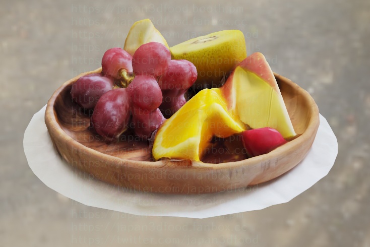 3DCGモデル フルーツ盛り合わせ japan3dfood yorokondolls