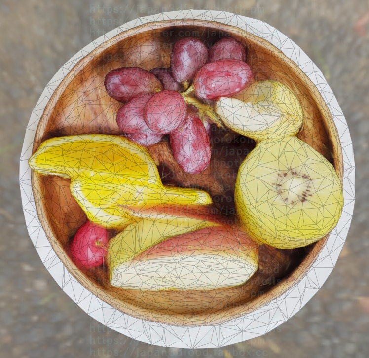 3DCGモデル フルーツ盛り合わせ japan3dfood yorokondolls