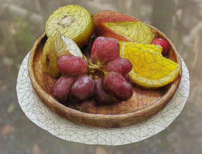 3DCGモデル フルーツ盛り合わせ japan3dfood yorokondolls