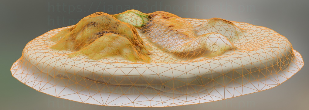 3Dモデル 魚料理 銀鮭シルバーサーモン japan3dfood yorokondolls