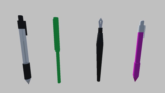 【3Dモデル】文房具セット(30点)