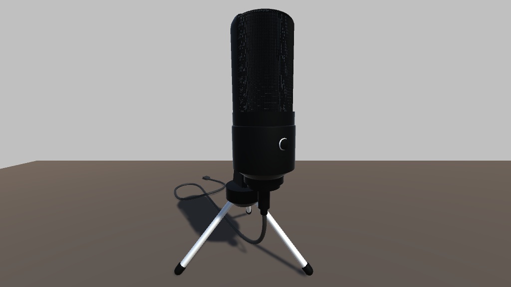 【3Dモデル】卓上コンデンサーマイク