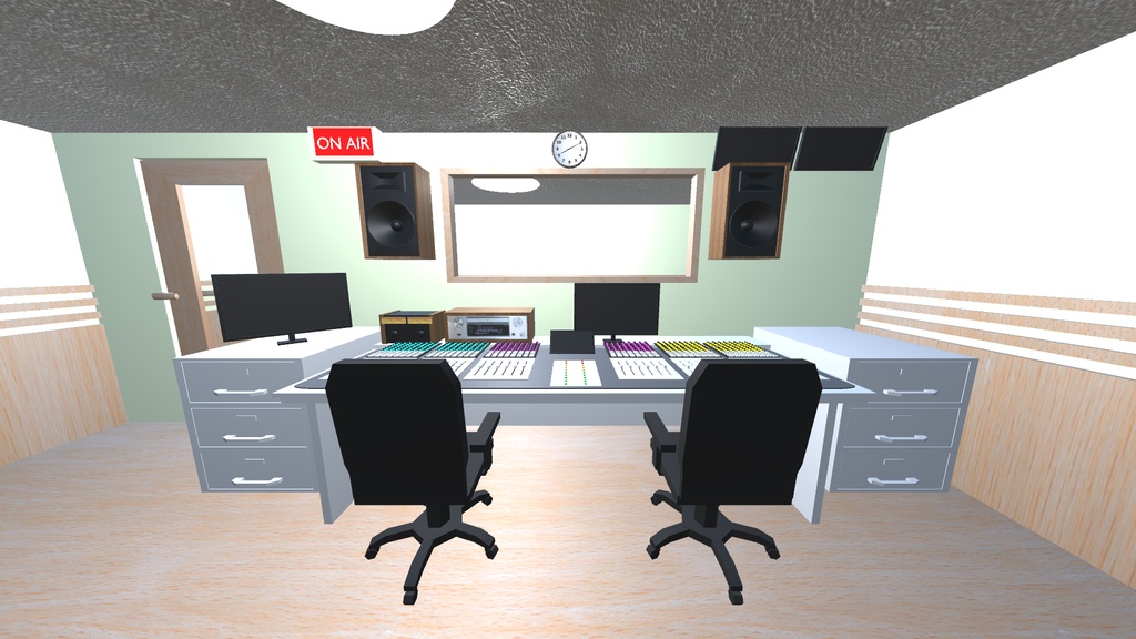 【3Dモデル】ラジオスタジオ