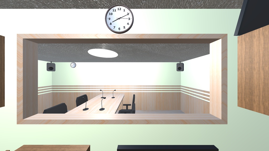 【3Dモデル】ラジオスタジオ