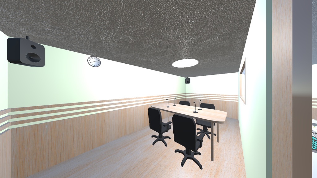 【3Dモデル】ラジオスタジオ