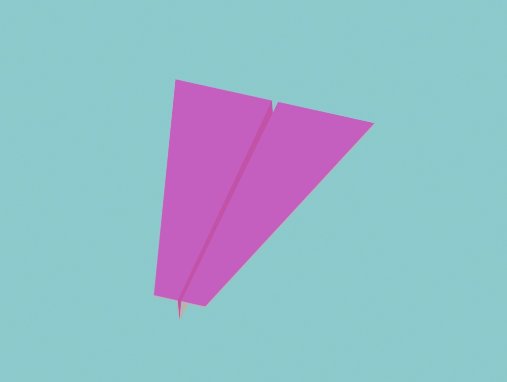【無料3Dモデル】紙飛行機