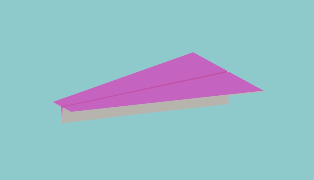 【無料3Dモデル】紙飛行機