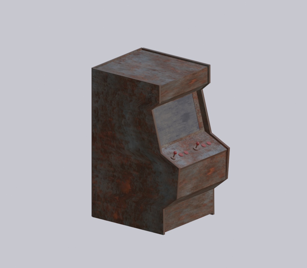 【無料3Dモデル】古いアーケードゲーム機