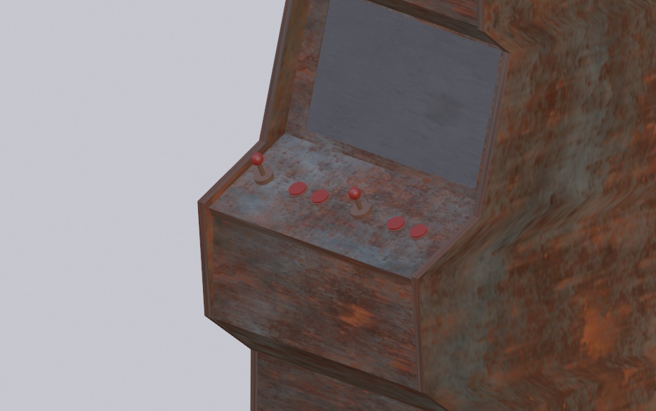 【無料3Dモデル】古いアーケードゲーム機