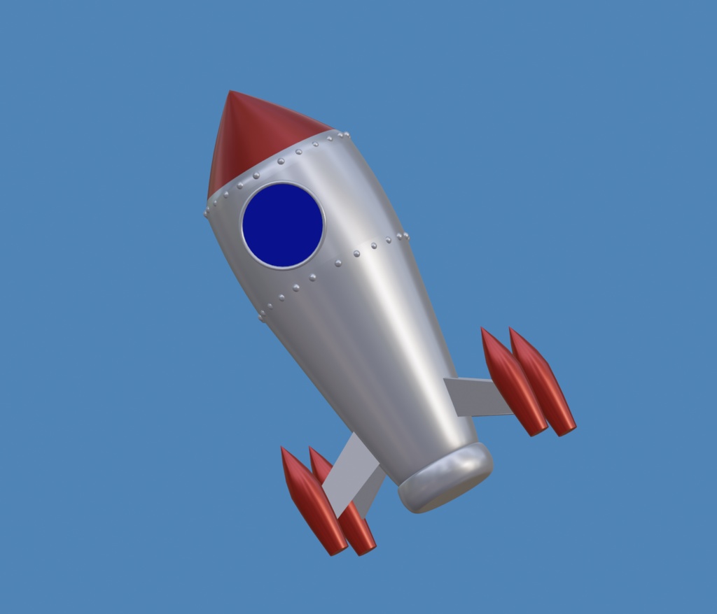 無料3Dモデル】ロケット - SSShop_3D - BOOTH