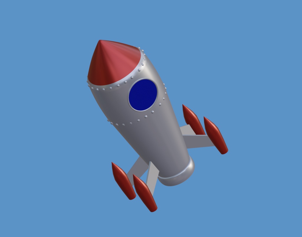 無料3Dモデル】ロケット - SSShop_3D - BOOTH