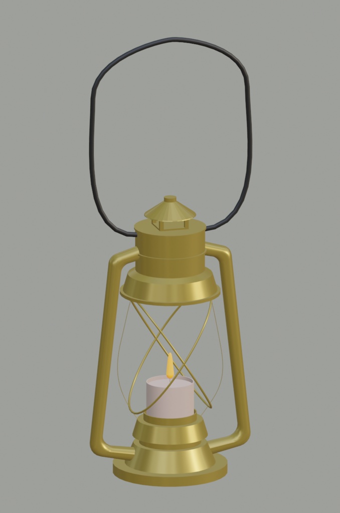 【3Dモデル】ランタンセット+キャンドルスタンド(4点)