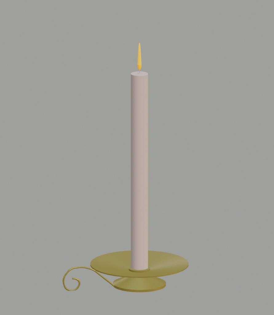 【3Dモデル】ランタンセット+キャンドルスタンド(4点)