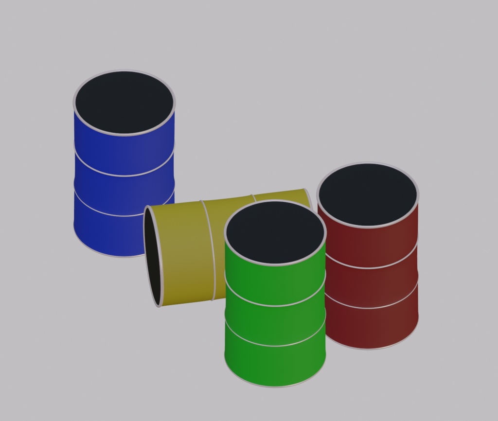【無料3Dモデル】ドラム缶