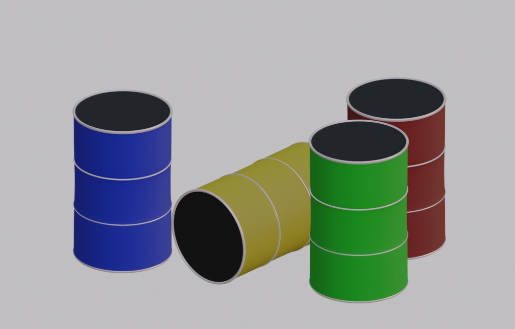 【無料3Dモデル】ドラム缶