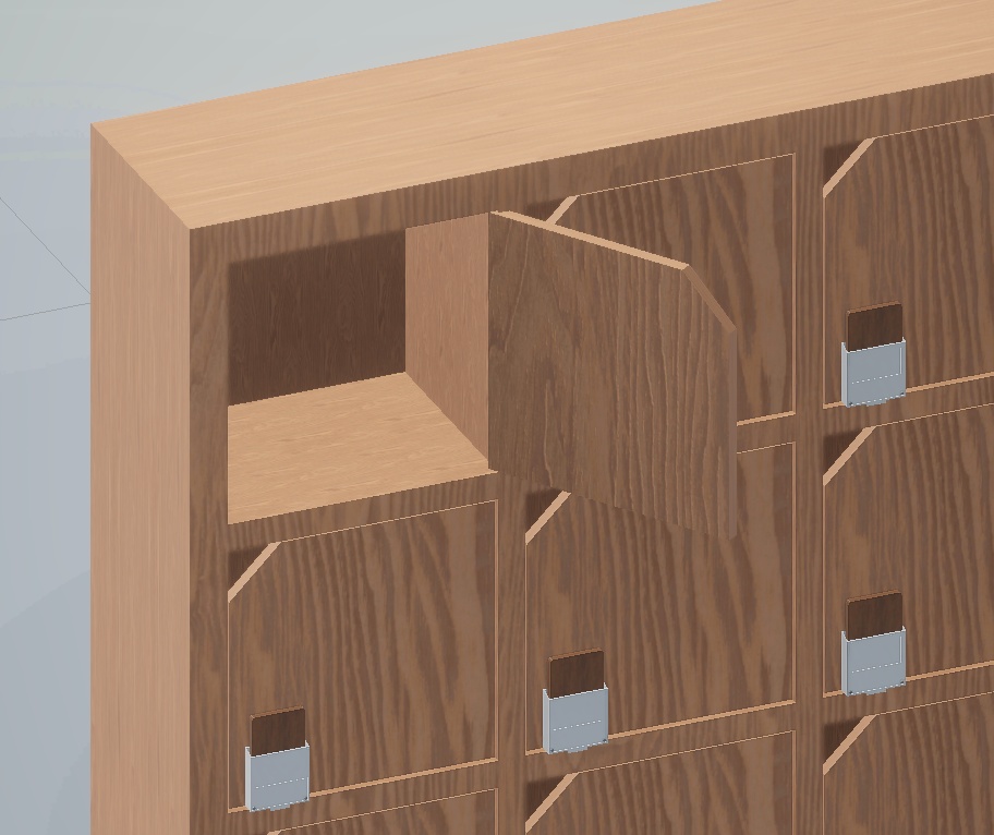 【3Dモデル】銭湯の下駄箱