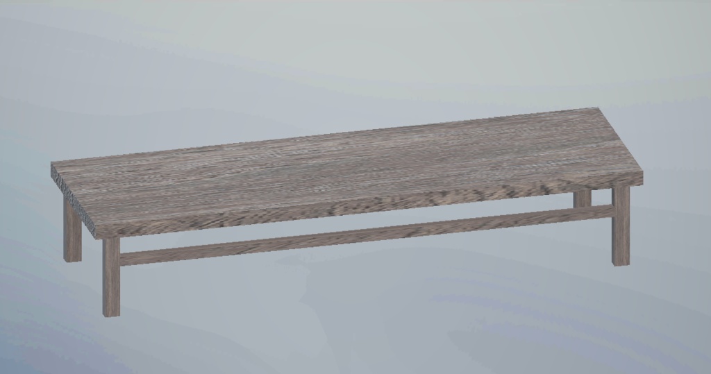 【無料3Dモデル】ベンチ