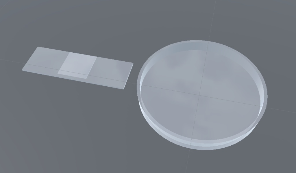 【無料3Dモデル】プレパラートと透明な容器