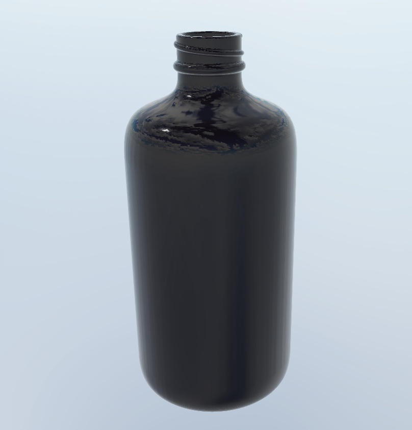 【無料3Dモデル】危険な薬品が入ってそうな瓶