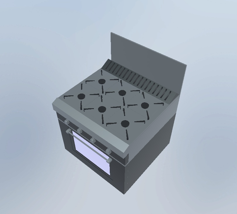 【無料3Dモデル】コンロ