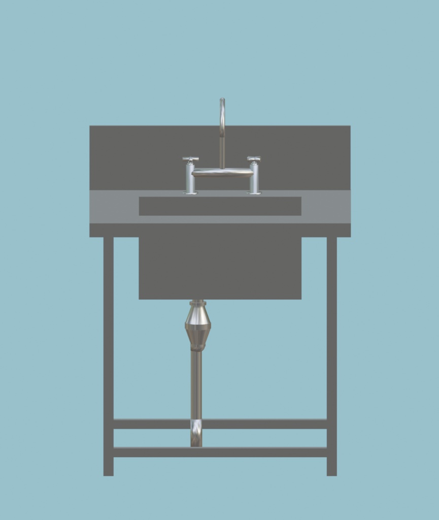 【無料3Dモデル】水道台