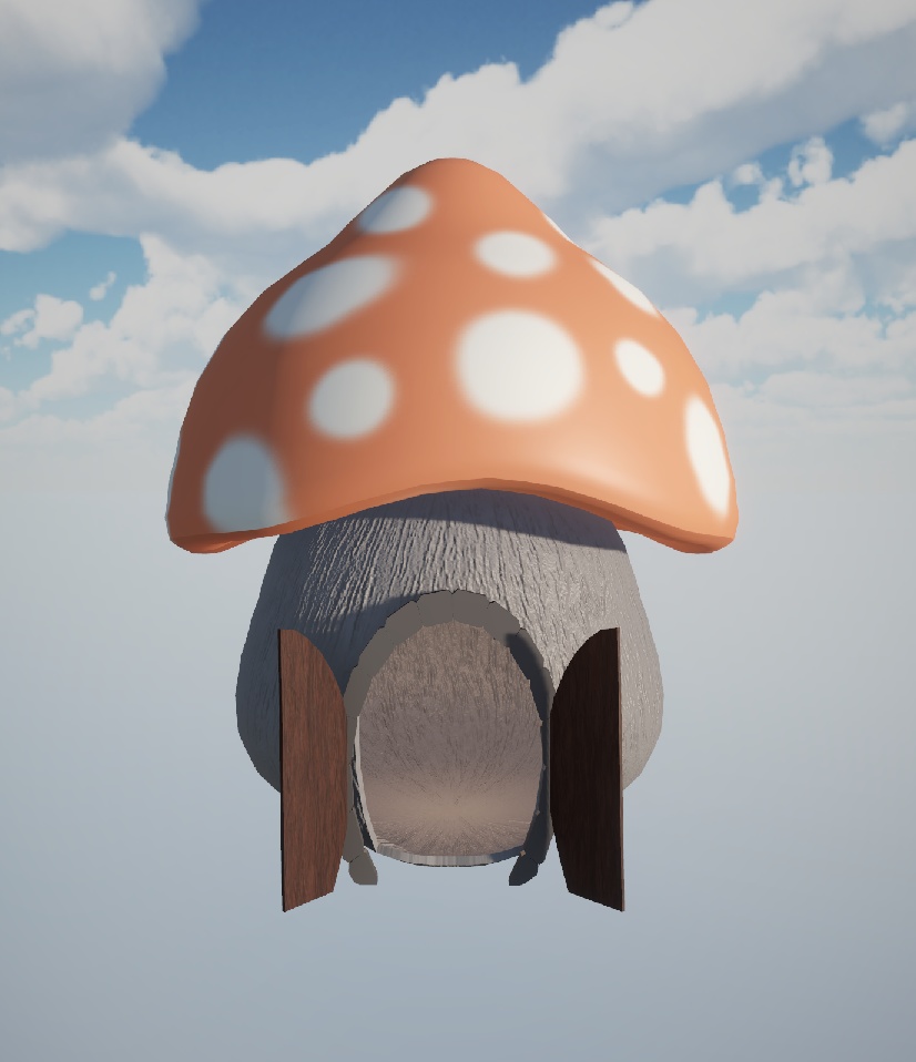 【3Dモデル】きのこの家/MushroomHouse1