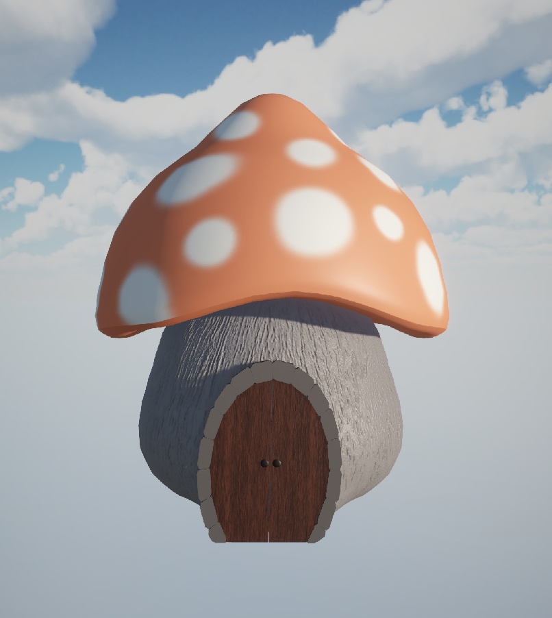 【3Dモデル】きのこの家/MushroomHouse1