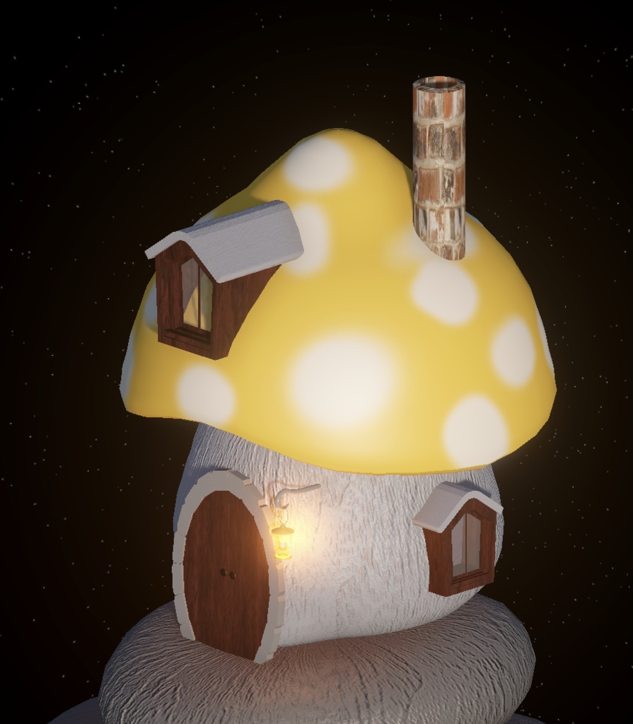 【3Dモデル】きのこの家2/MushroomHouse2
