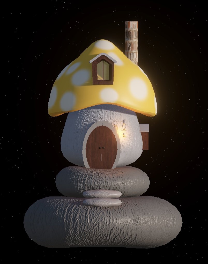 【3Dモデル】きのこの家2/MushroomHouse2