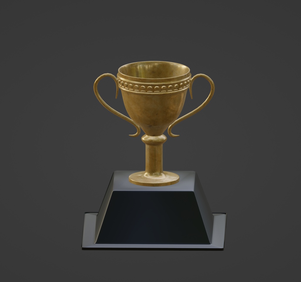 【3Dモデル】トロフィーとトロフィー台