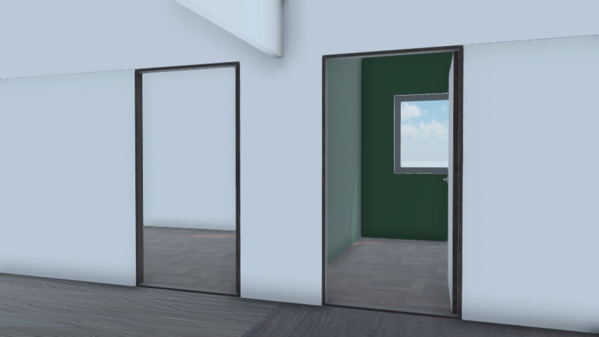 【3Dモデル】モダンハウス #2/ModernHouse #2(ドア開閉可)