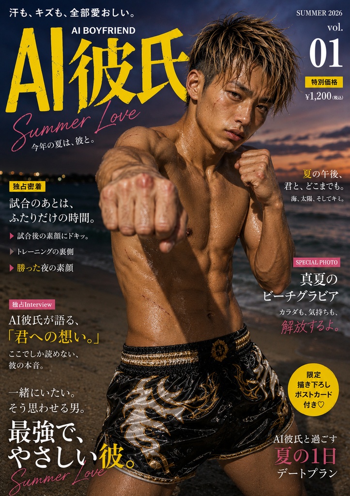 実写系AI彼氏写真集｜Vol.1 龍矢