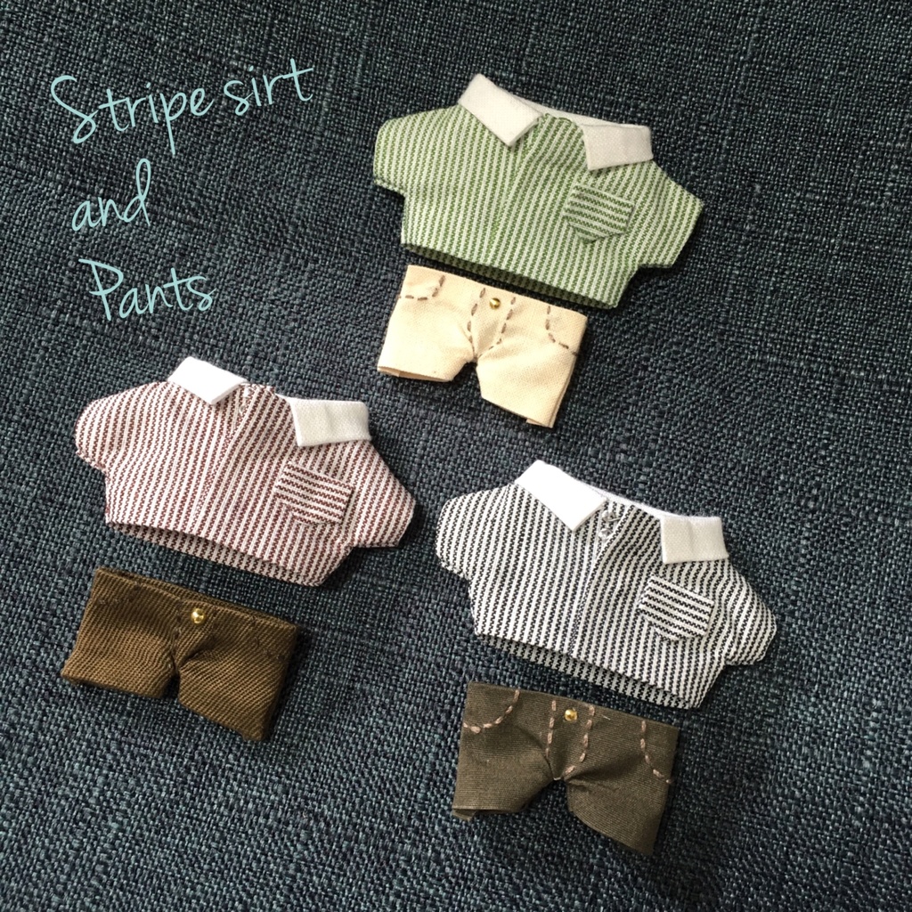 ストライプシャツ&パンツ