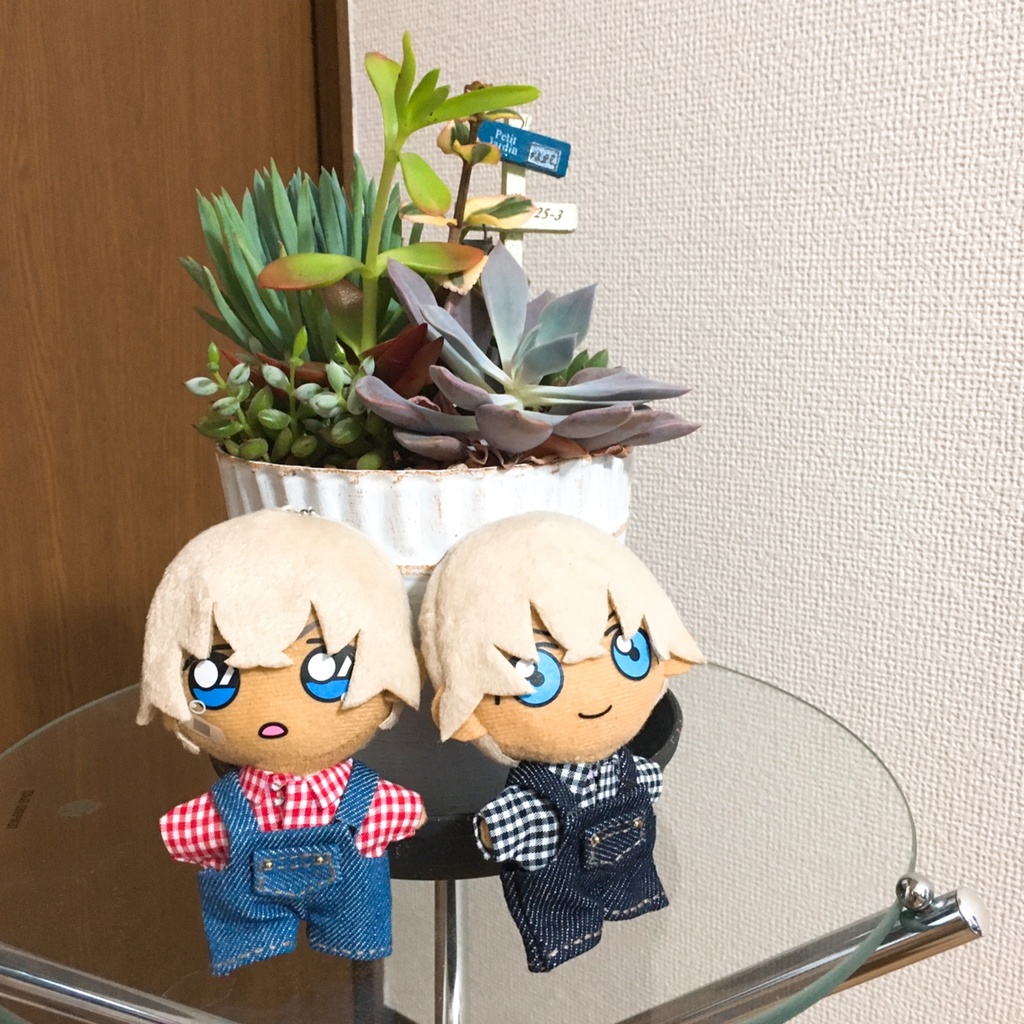 ギンガムチェックシャツ&サロペットセット