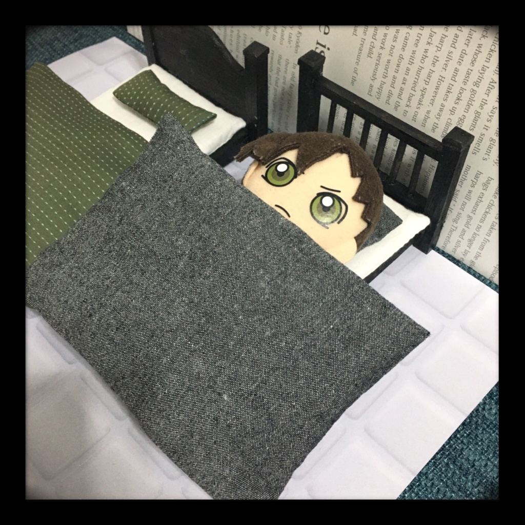 ぬい用ブラックベッドセット