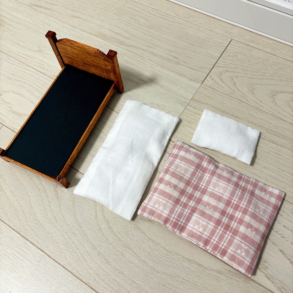 ぬい用カントリーベッドセット