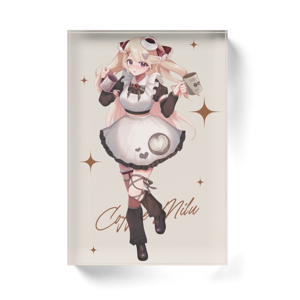 珈琲みる アクリルブロック