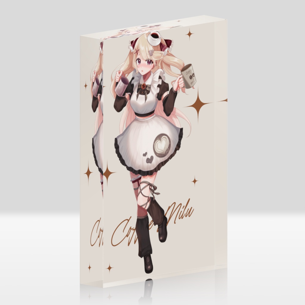 珈琲みる アクリルブロック