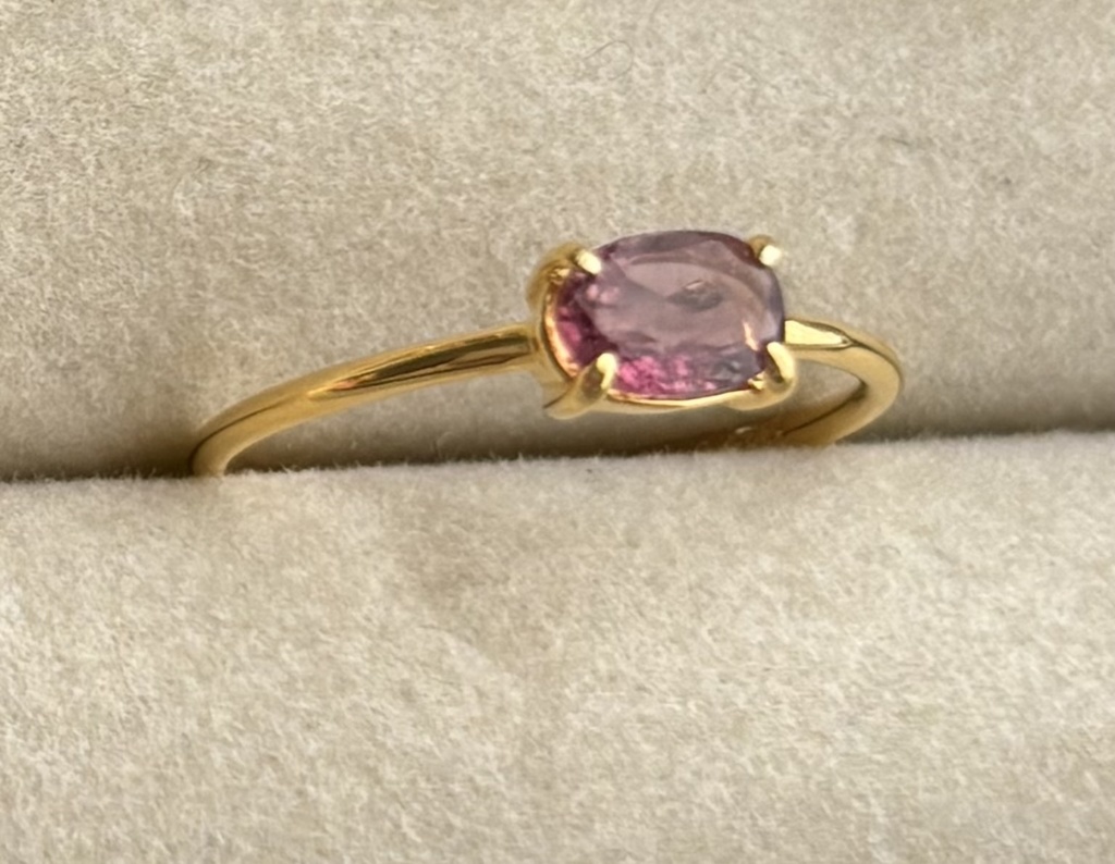 蠍座満月SALE  ピンクトルマリン　リング　フリーサイズ