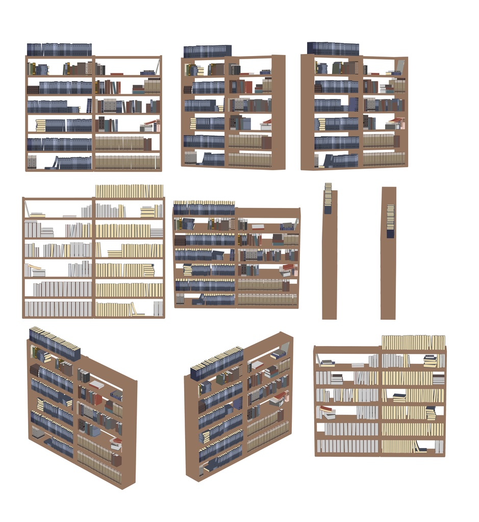 2D Bookshelf image set