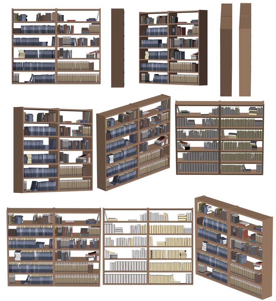2D Bookshelf image set