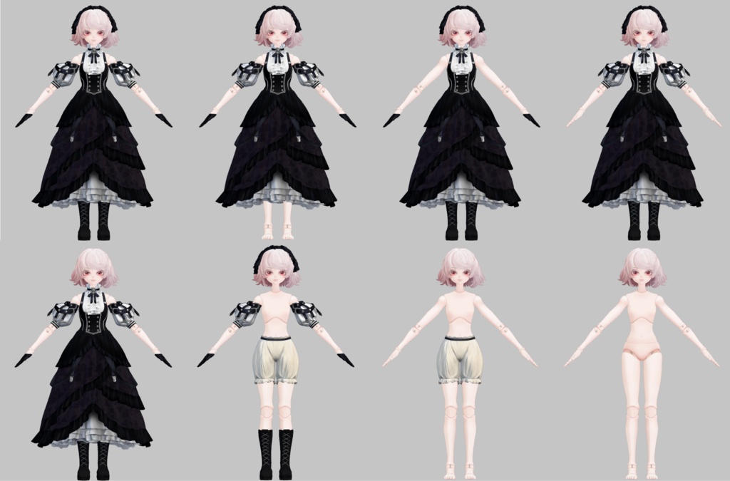 【VRC/VRM 対応3Dモデル】マリア・ブーゲンビリア <ゲームブック付属>